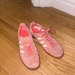 Adidas Women's Pink Suede Sneakers